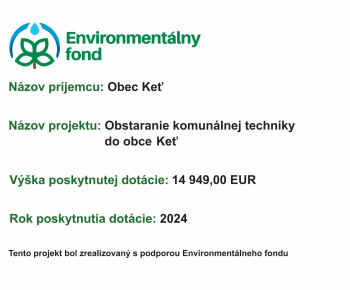 Projekty / Obstaranie komunálnej techniky do obce Keť - foto
