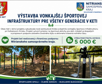 Projekty / Výstavba vonkajšej športovej infraštruktúry pre všetky generácie v Keti - foto